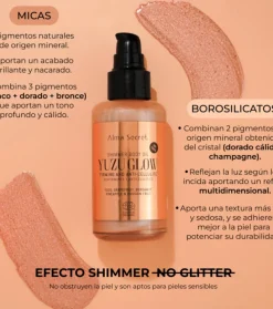 Aceite corporal reafirmante y anticelulítico con Shimmer Yuzu Glow