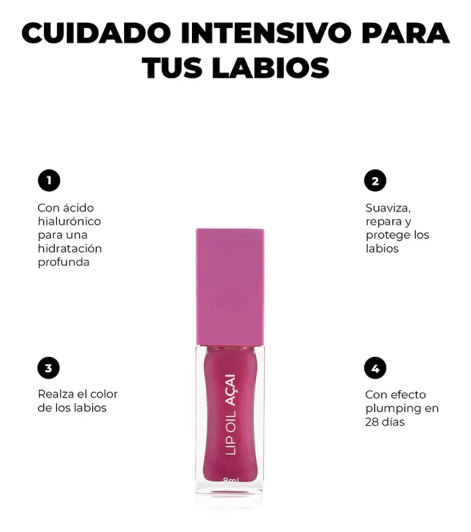Aceite de labios Açai