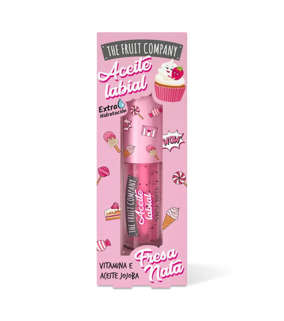 Aceite labial - Fresa y nata