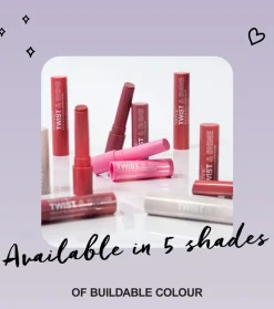 Aceite labial sólido con color Twist & Shine - Pinky Nude