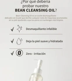 Aceite limpiador facial Bean