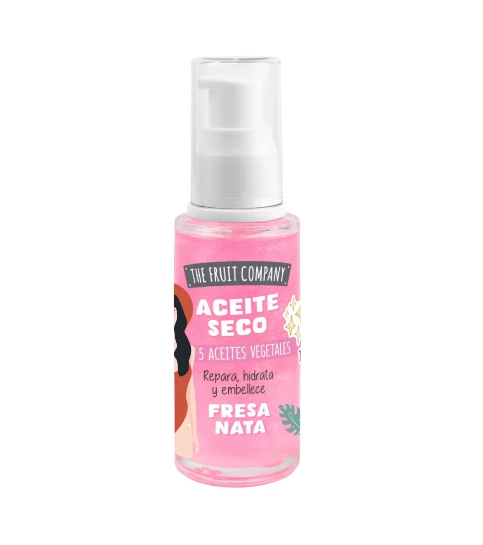 Aceite seco con glitter - Fresa y nata