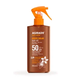 Aceite solar acelerador del bronceado SPF50