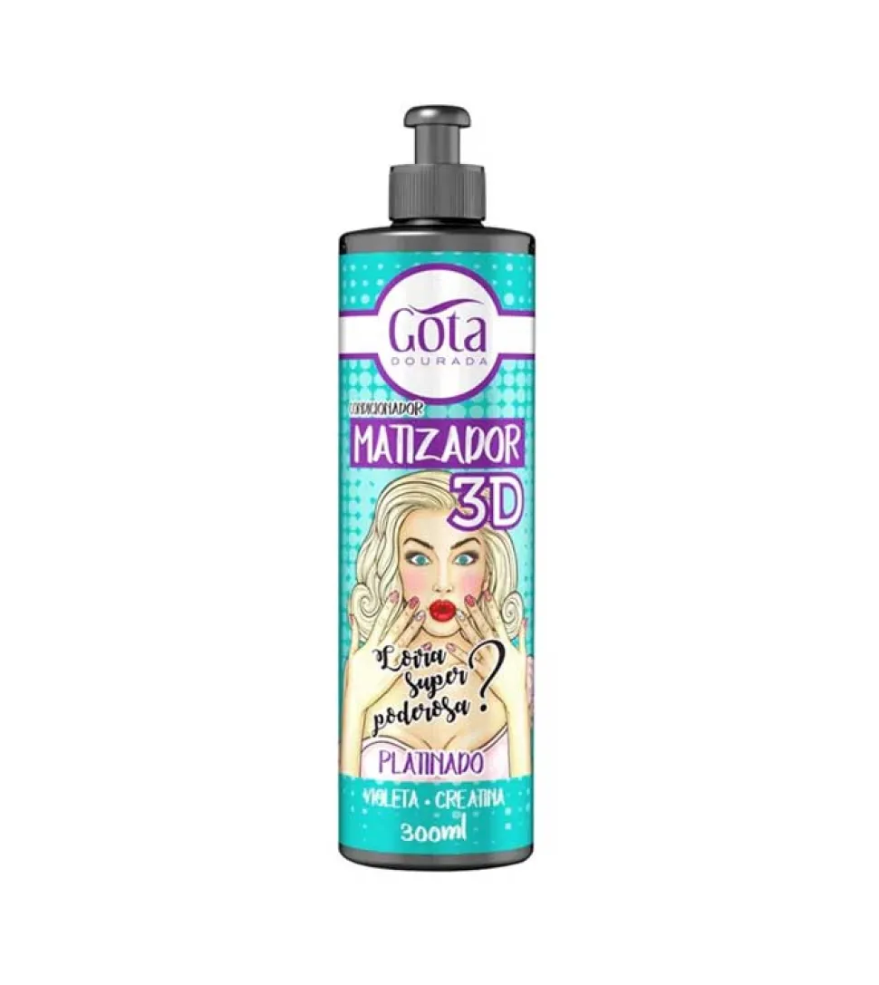 Acondicionador matizador 3D - Cabello rubio platino