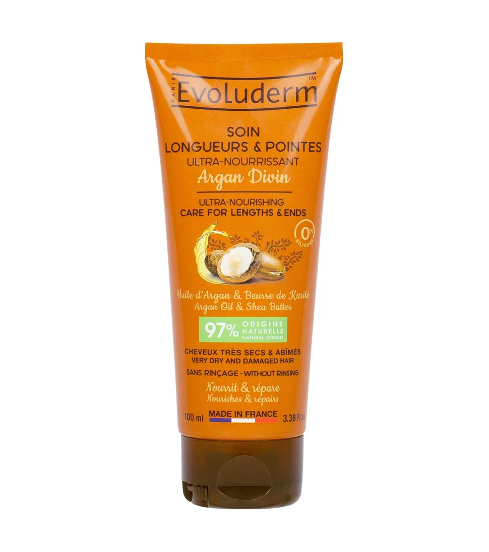 Acondicionador sin aclarado ultra nutritivo Argan Divin 100ml - Cabellos muy secos y dañados