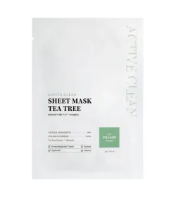 *Active Clean* - Mascarilla facial de tejido con árbol de té - Piel grasa