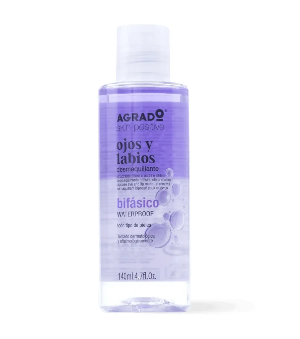 Agrado - Desmaquillante ojos y labios bifásico waterproof - Todo tipo de pieles