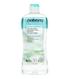 Agua micelar bifásica con aloe