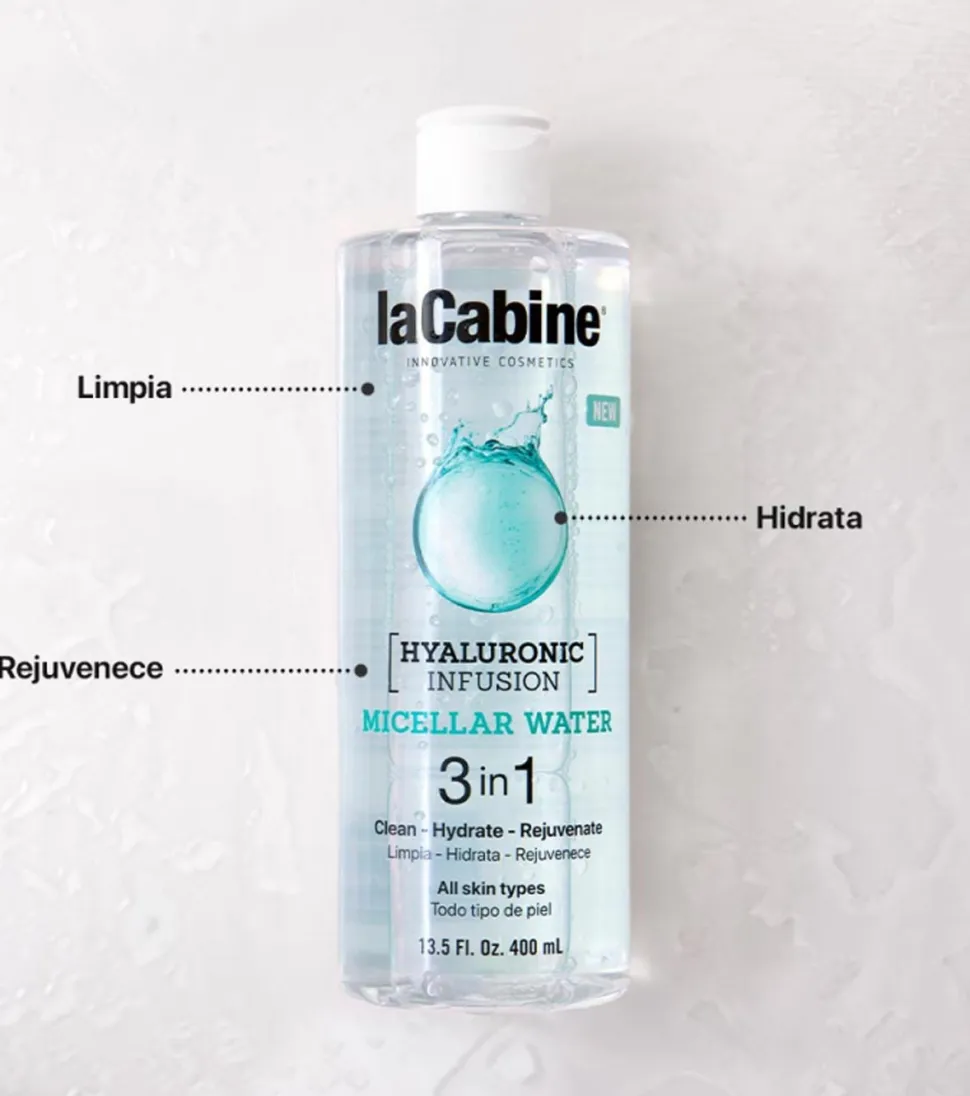 Agua micelar 3 en 1 Hyaluronic Infusion 400ml - Todo tipo de pieles