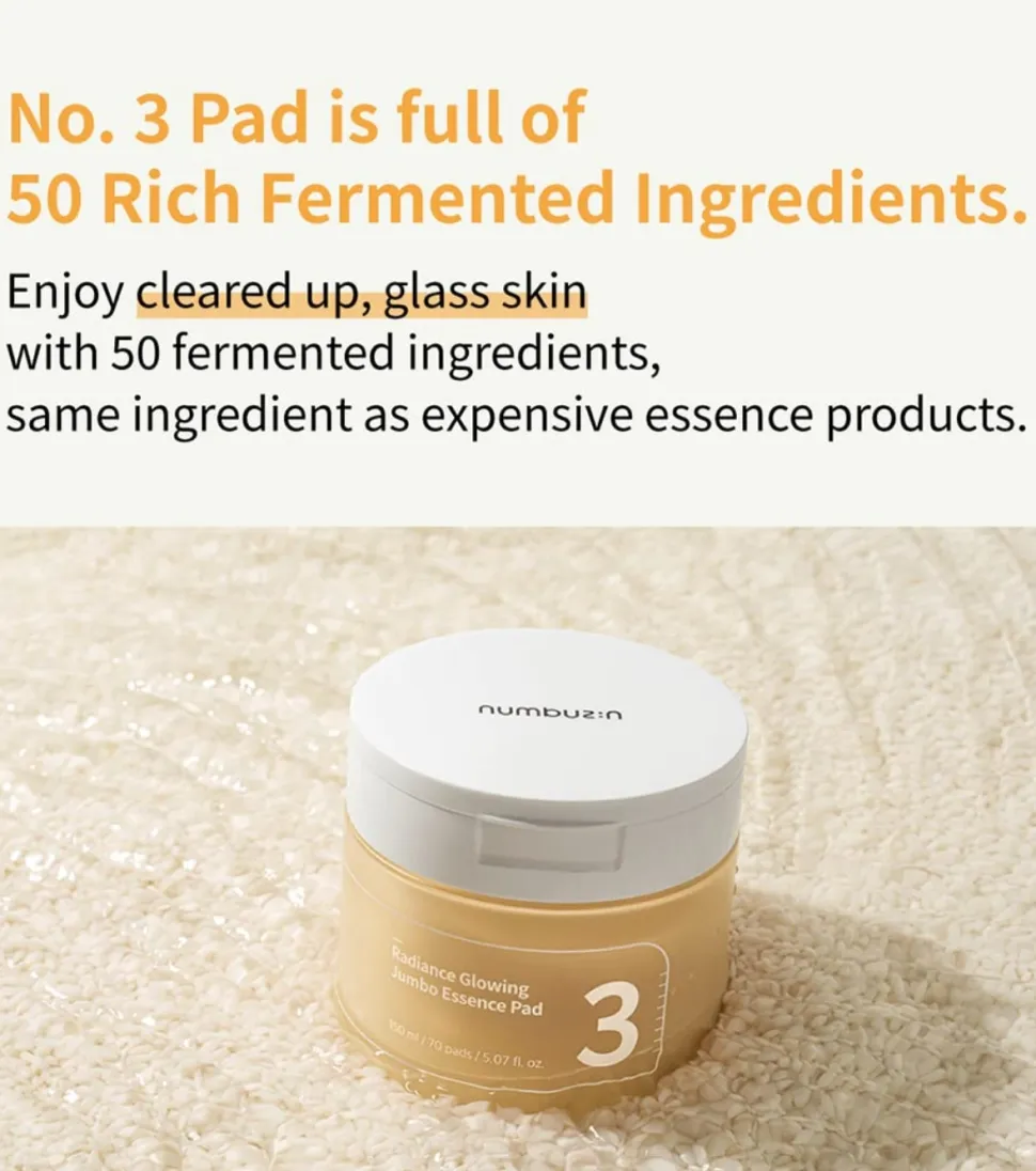 Almohadillas con esencia No.3 Radiance Glowing Jumbo