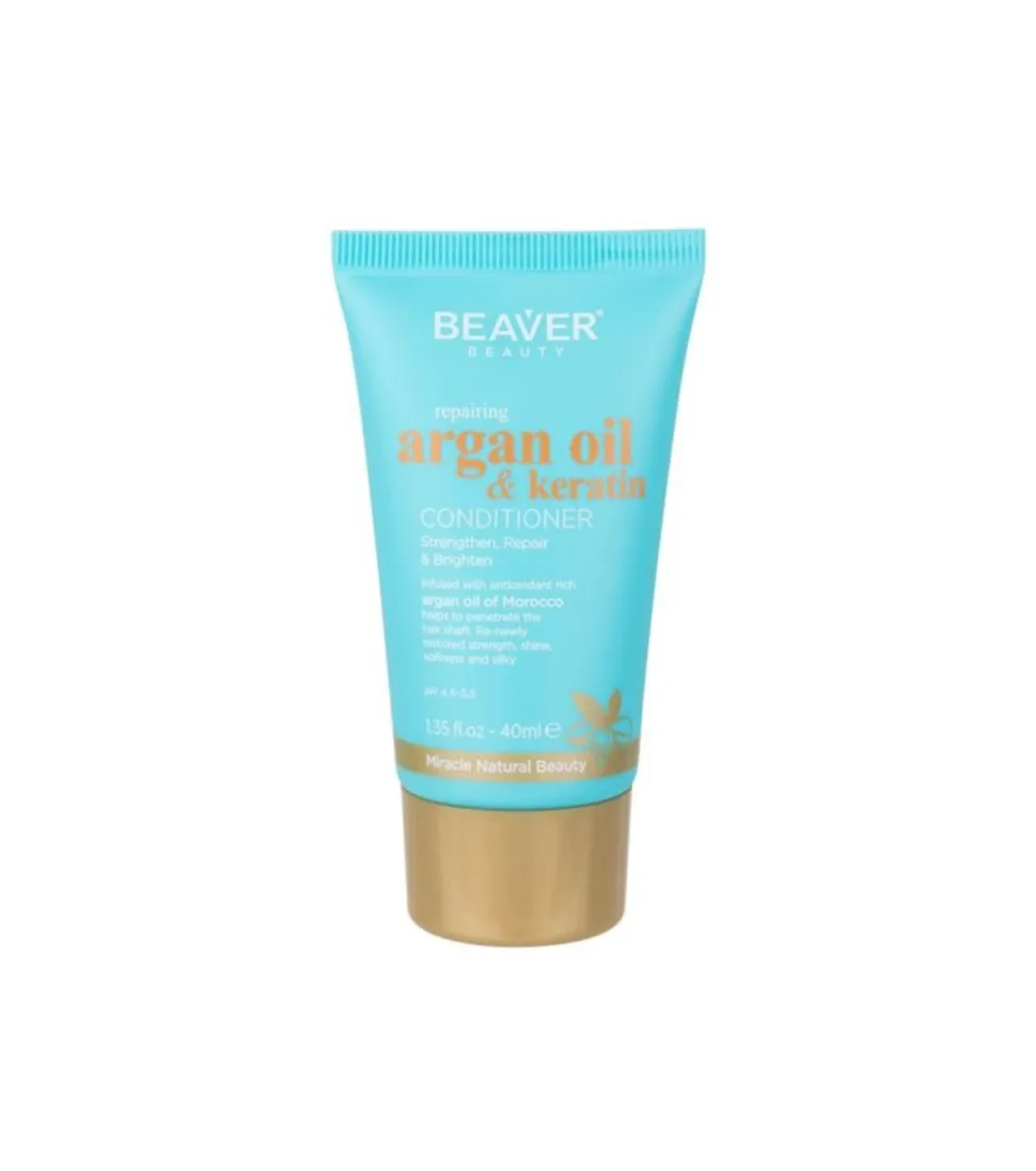 *Argan Oil & Keratin* - Acondicionador reparador - Tamaño mini