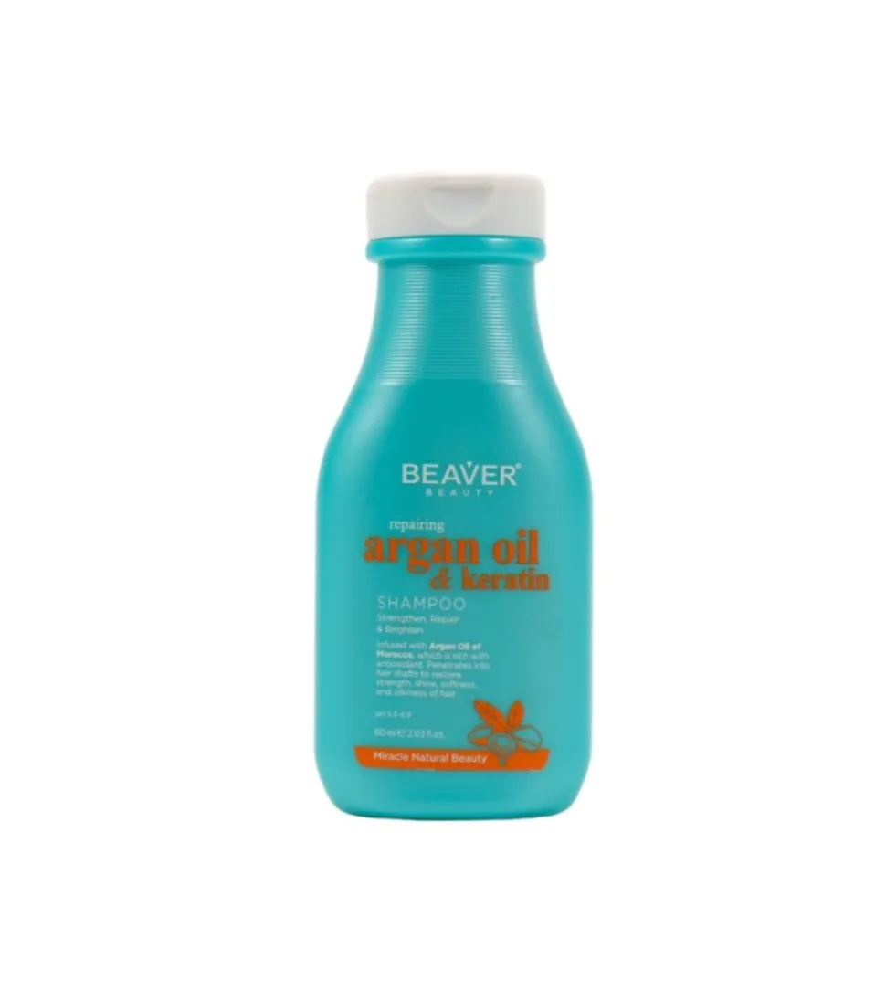 *Argan Oil & Keratin* - Champú reparador - Tamaño mini