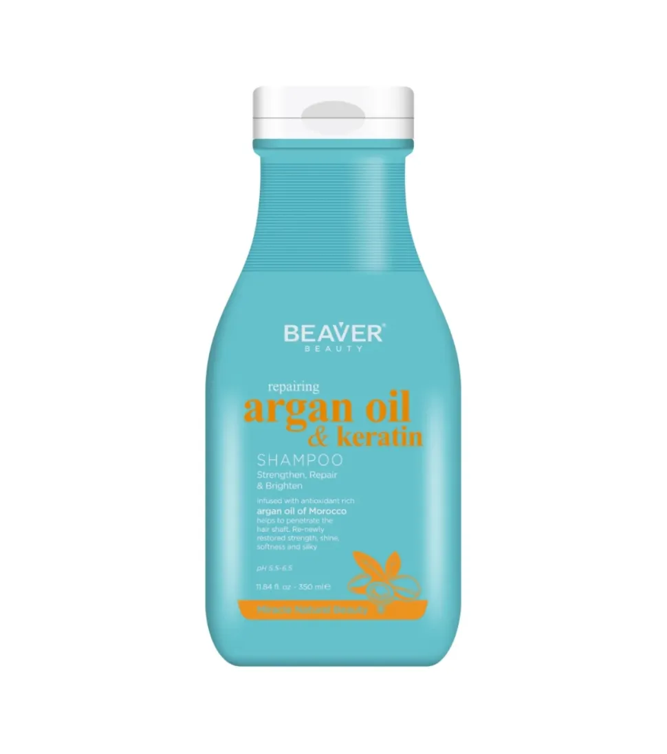 *Argan Oil & Keratin* - Champú reparador - Cabellos dañados