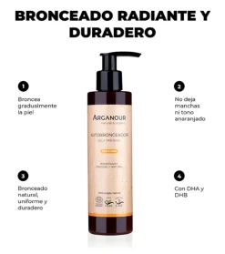 Autobronceador corporal concentrado