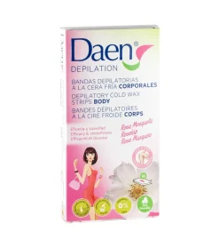 Bandas depilatorias corporales cera fria - Rosa Mosqueta