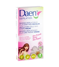 Bandas depilatorias faciales cera fria - Rosa Mosqueta