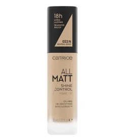 Base de maquillaje All Matt Shine Control - 022N: Neutral Sand