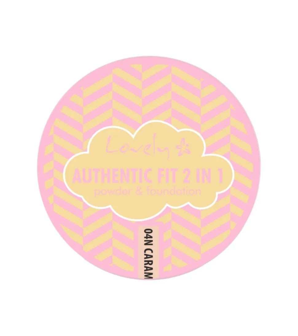Base de maquillaje en polvo 2 en 1 Authentic Fit - 04N Caramel