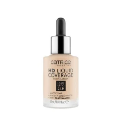Base de maquillaje HD Liquid Coverage: 010 Light Beige