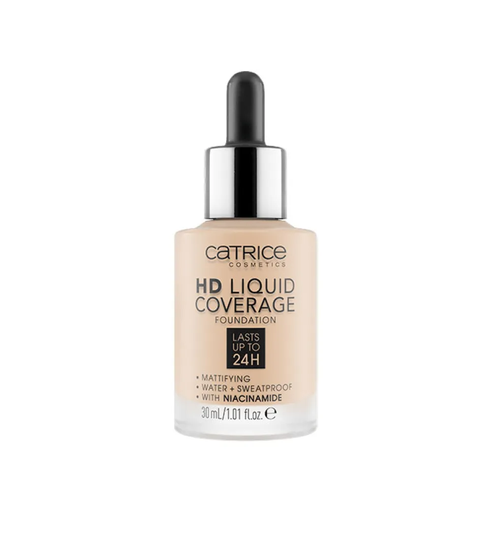 Base de maquillaje HD Liquid Coverage: 010 Light Beige