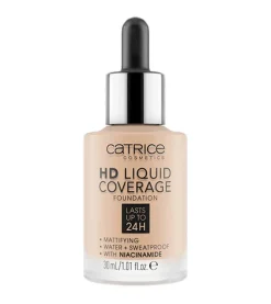 Base de maquillaje HD Liquid Coverage: 030 Sand Beige