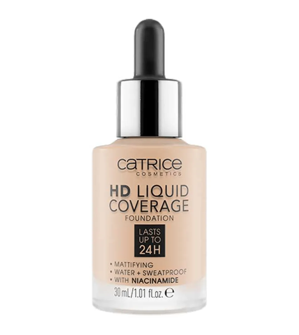 Base de maquillaje HD Liquid Coverage: 030 Sand Beige