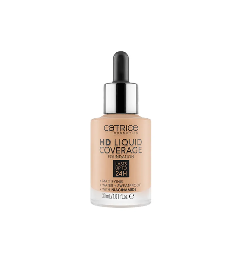 Base de maquillaje HD Liquid Coverage: 040 Warm Beige