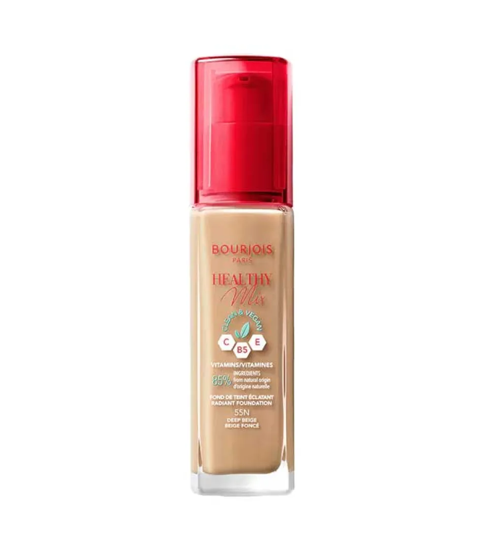 Base de maquillaje Healthy Mix Clean Foundation - 55N: Deep Beige