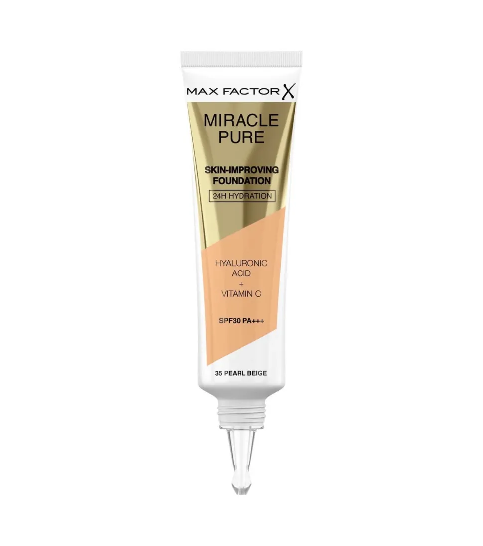 Base de maquillaje hidratación 24H SPF30 Miracle Pure - 35: Pearl Beige