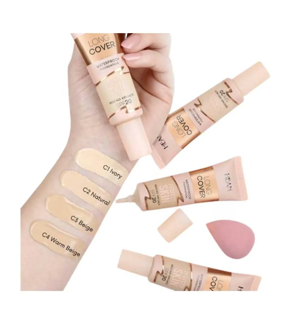 Base de maquillaje Long Cover Perfect Skin SPF20 - C01: Ivory