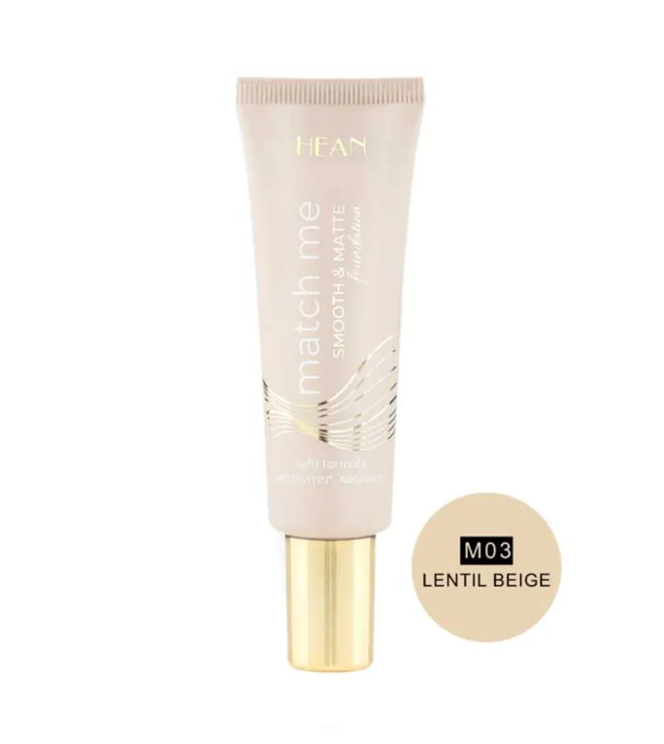 Base de maquillaje mate Match Me - M03: Lentil beige