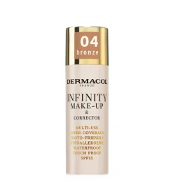 Base de maquillaje y corrector 2 en 1 Infinity - 04: Bronze