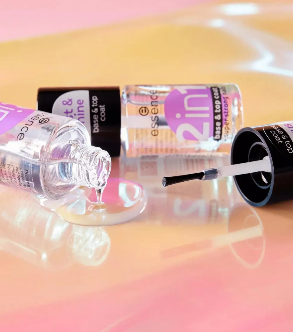 Base de uñas y top coat 2 en 1