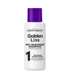 Be natural - Kit alisado sin formol Keratimask Golden Liss - Cabellos rubios y decolorados