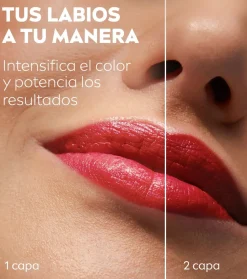 Bálsamo con color para labios y mejillas Caring Beauty - Red