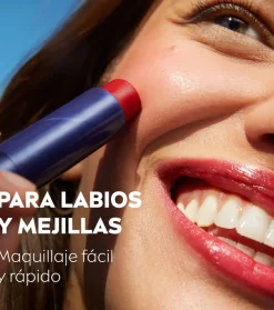 Bálsamo con color para labios y mejillas Caring Beauty - Red