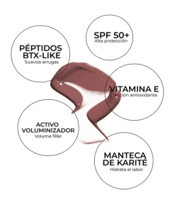 Bálsamo labial con péptidos SPF50+ - Cookie Glaze