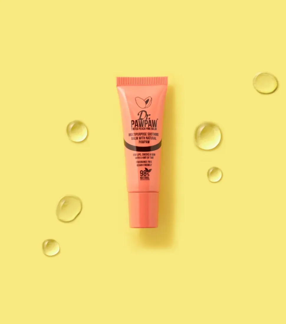 Bálsamo labial multifunción con color - Peach Pink