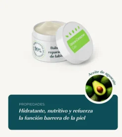 Bálsamo labial reparador con aguacate