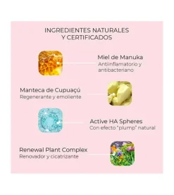 Bálsamo labial reparador Manuka Lip Balm - Piña y papaya