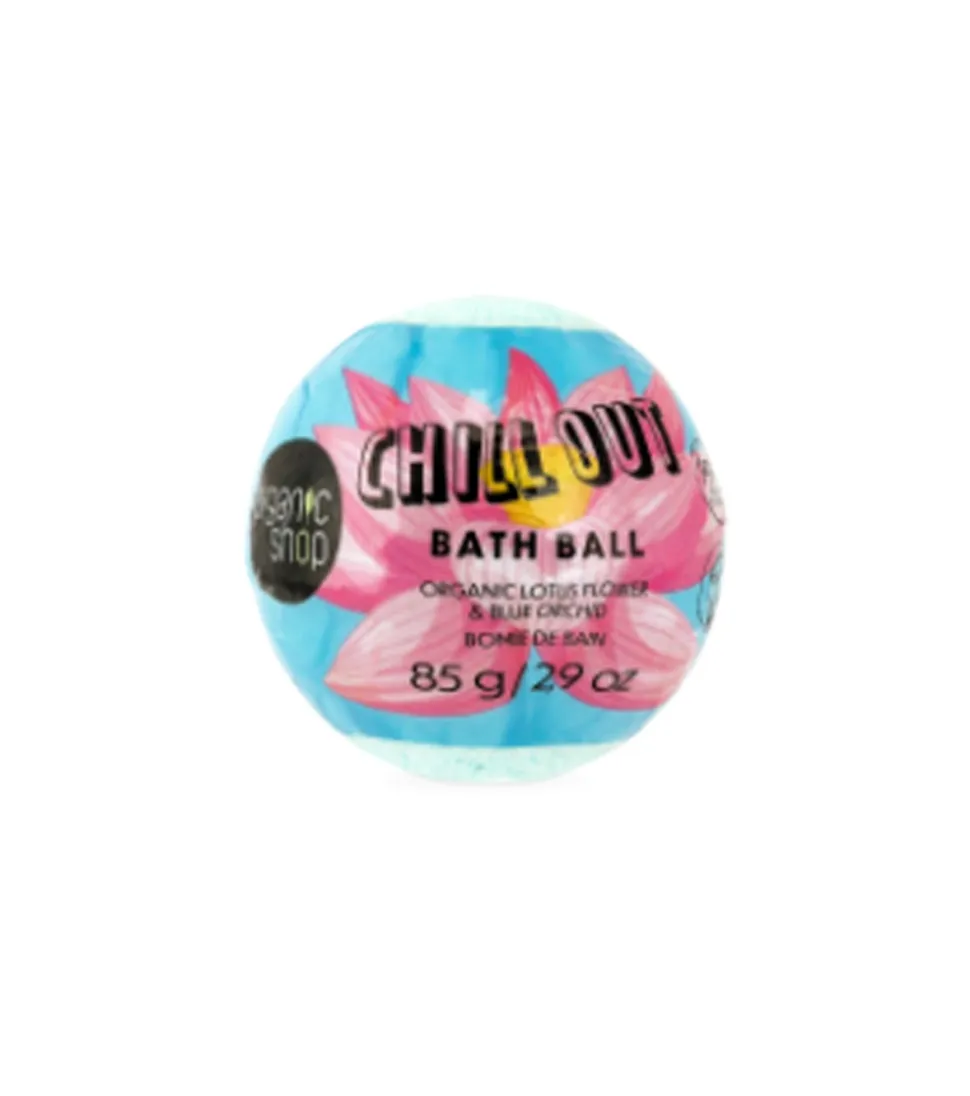 Bomba de baño de flor de loto y orquídea azul orgánicas - Chill Out