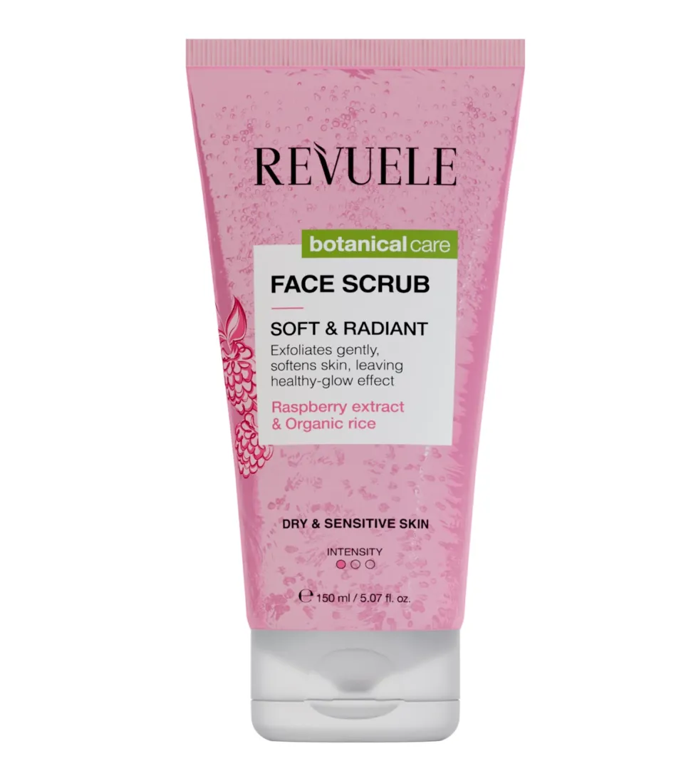 *Botanical Care* - Exfoliante facial Soft and Radiant - Extracto de frambuesa y arroz orgánico