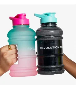 Botella de agua multicolor 1L