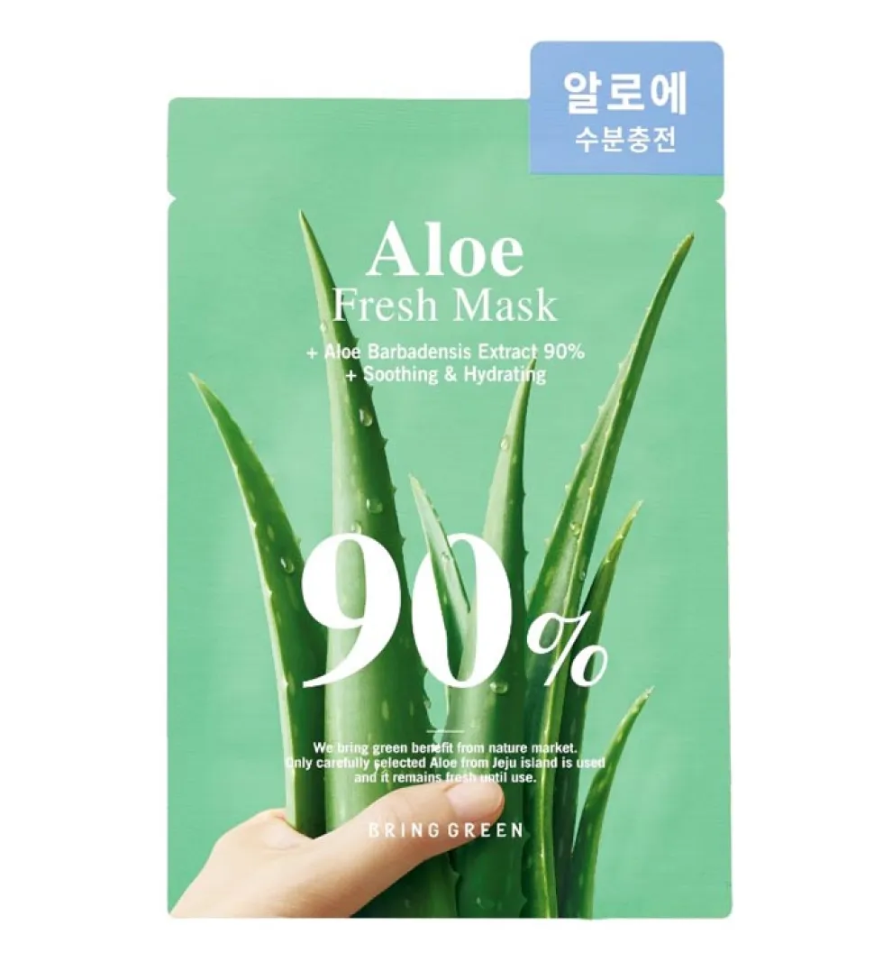 *Bringgreen* - Mascarilla facial 90% - Aloe