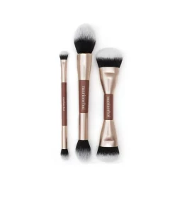 Brocha doble multifunción Soft Vegan Brush Brownie - MO. 03