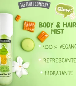 Bruma corporal y para cabello con glitter - Frosted Pistacho