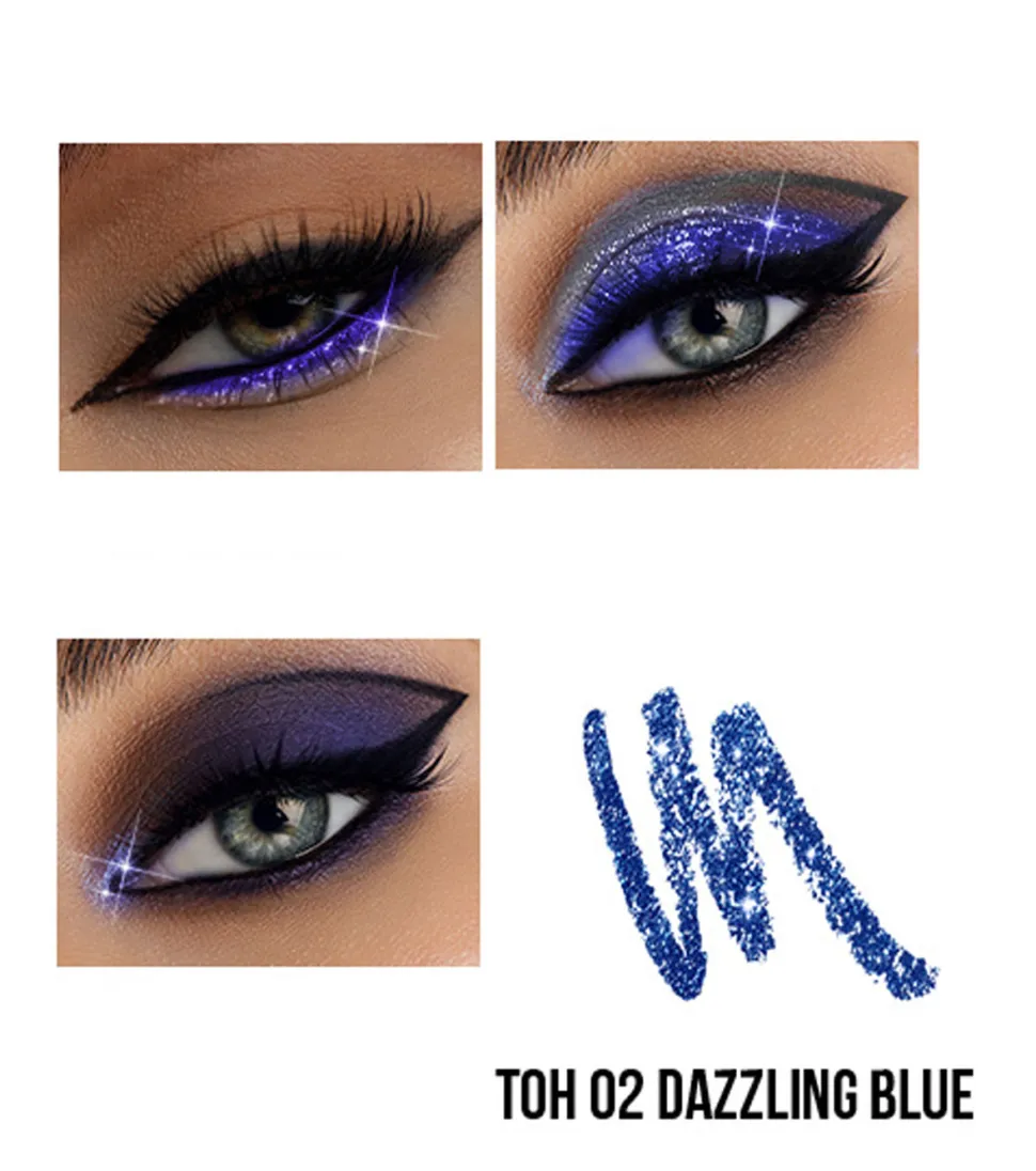 *Capsule* - Delineador de ojos Smoky eye pencil & shimmer 2in1 - 02: Dazzling blue