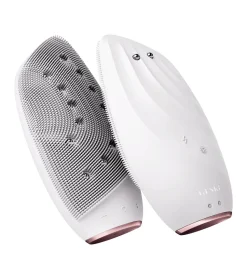 Cepillo limpiador y masajeador facial Sonic Thermo Face-Lifter 8 en 1 - White Rose Gold