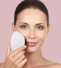 Cepillo limpiador y masajeador facial Sonic 5 en 1 - White Rose Gold