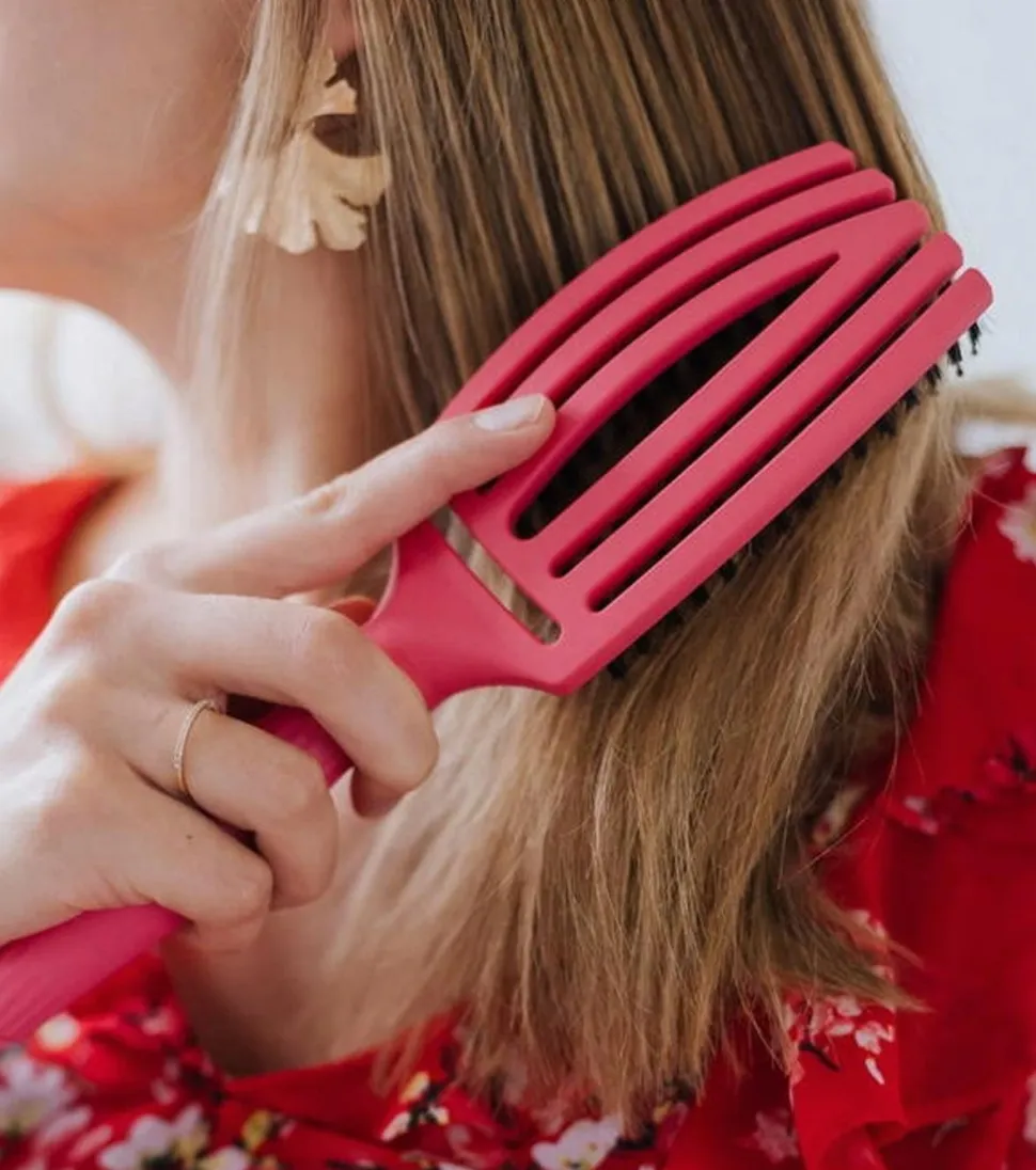 Cepillo para cabello Fingerbrush Combo Medium - Hot Pink